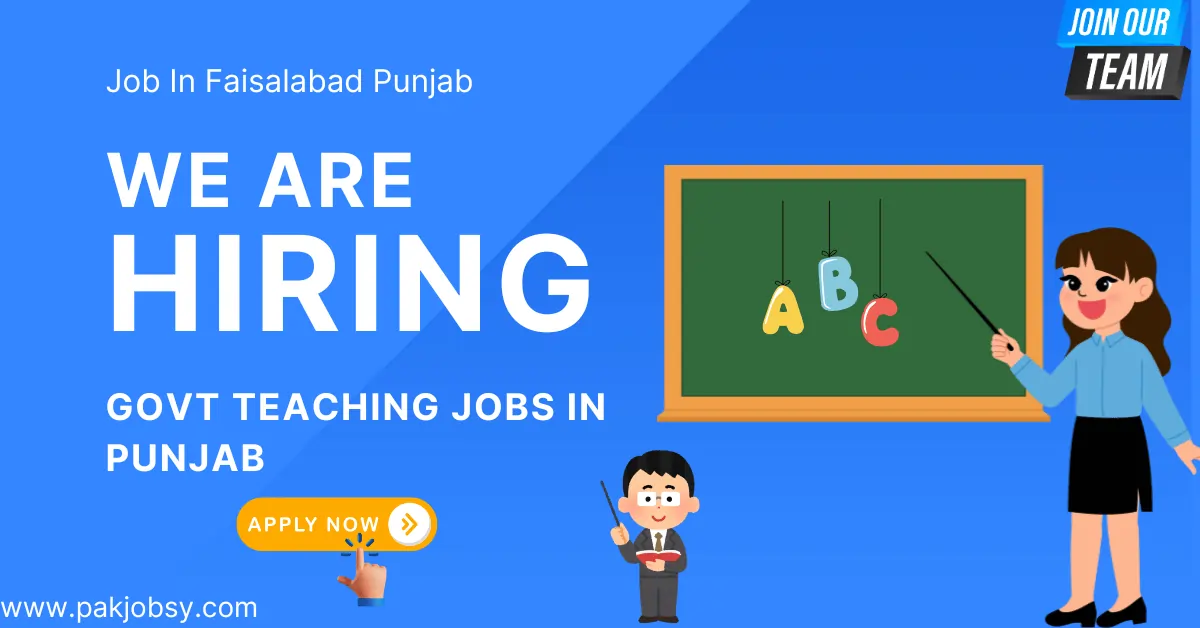 Government Teaching Jobs in Punjab