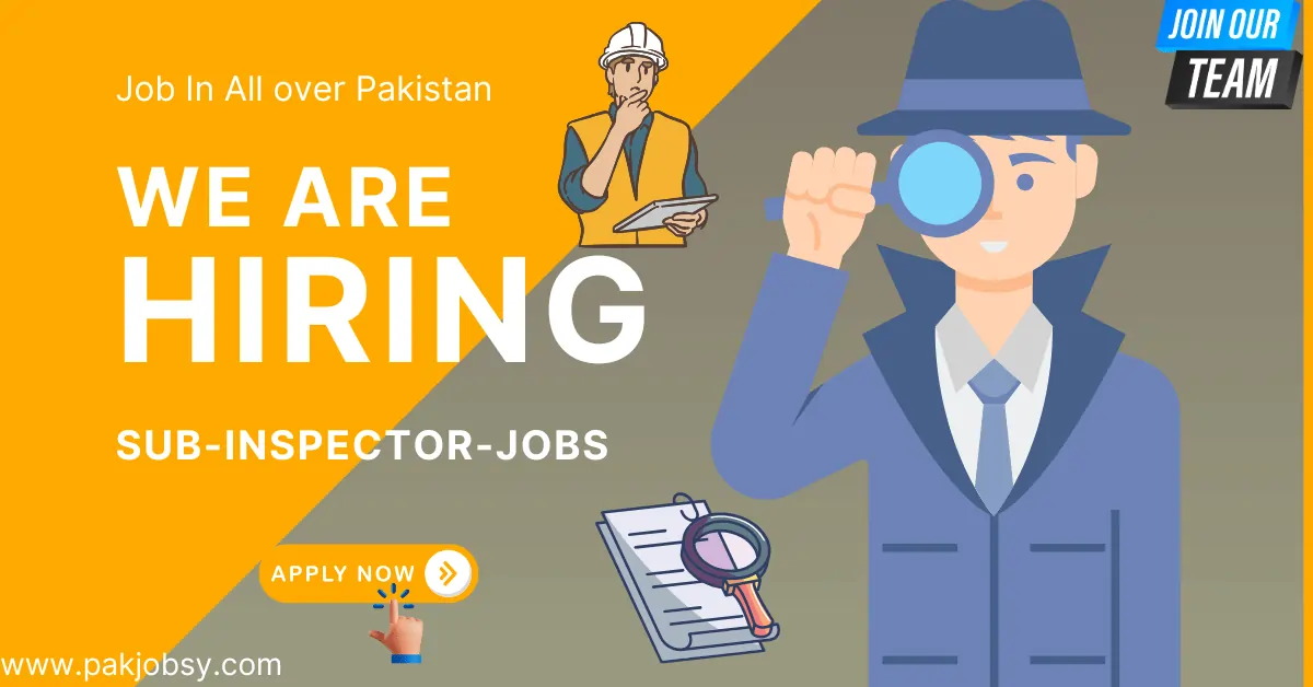 Sub Inspector Jobs 2025